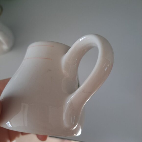 Syracuse China Syralite Creamer Pitcher With Orange Stripe Design - Picture 11 of 13